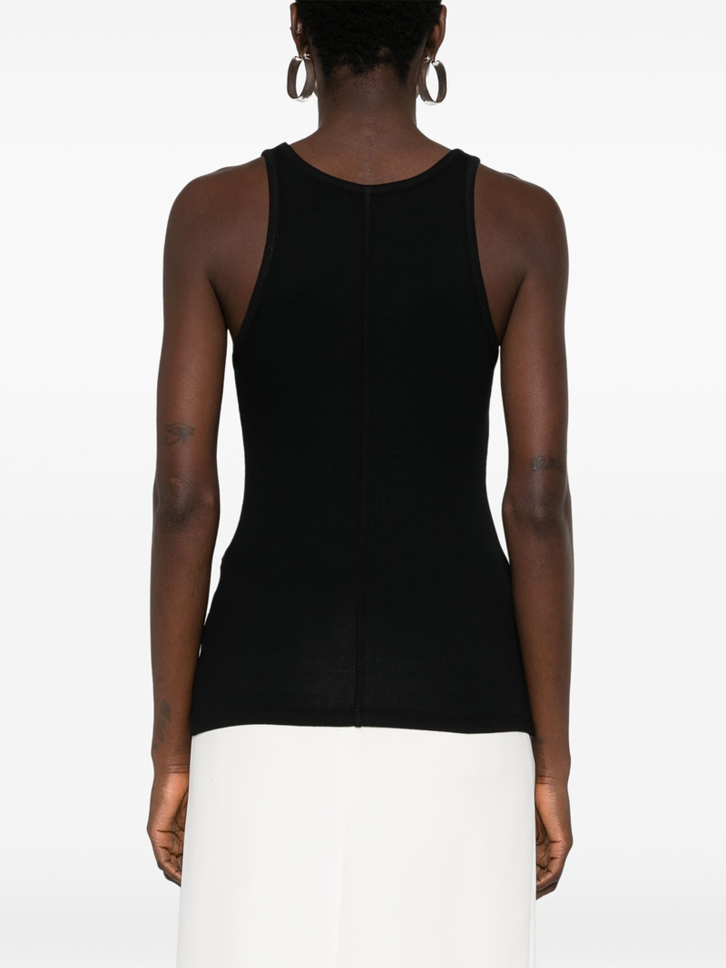 sleeveless ribbed-knit top 4