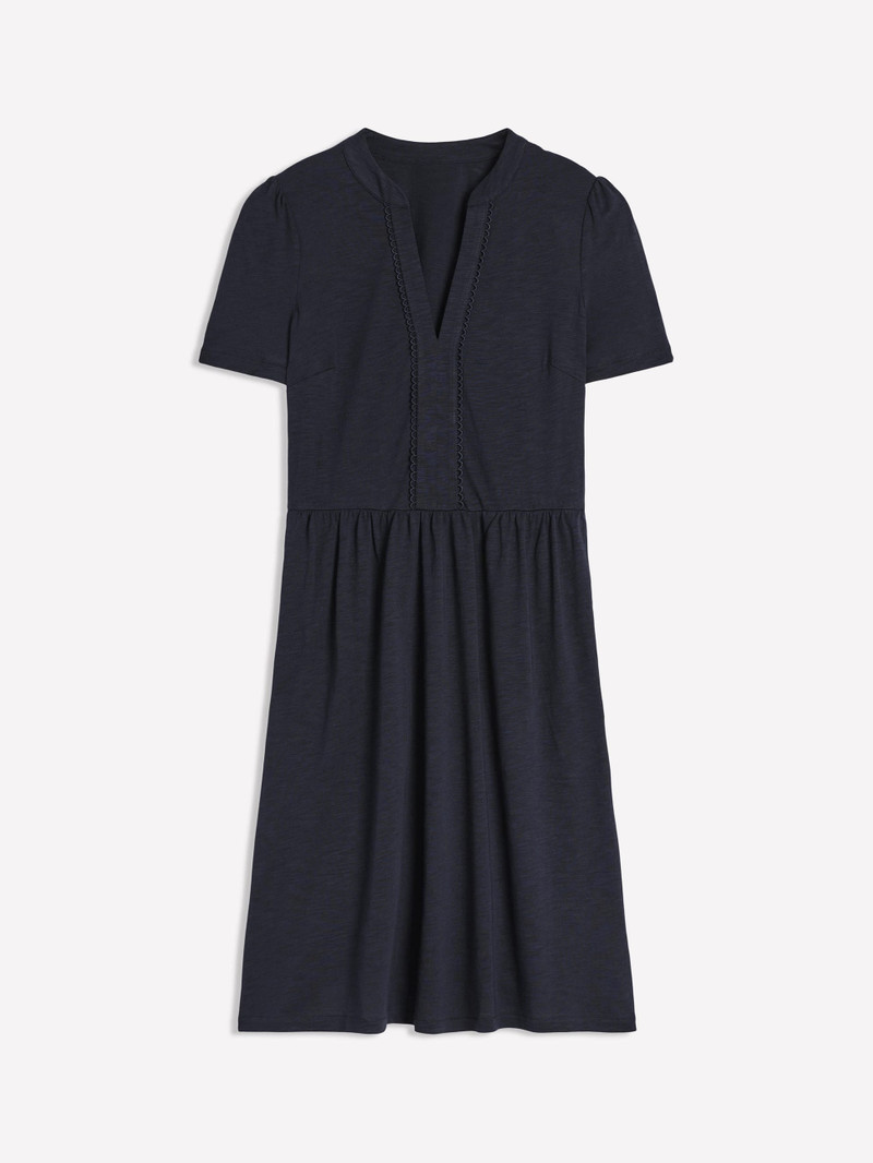 BODEN Naomi Short Jersey Dress-Navy outlook