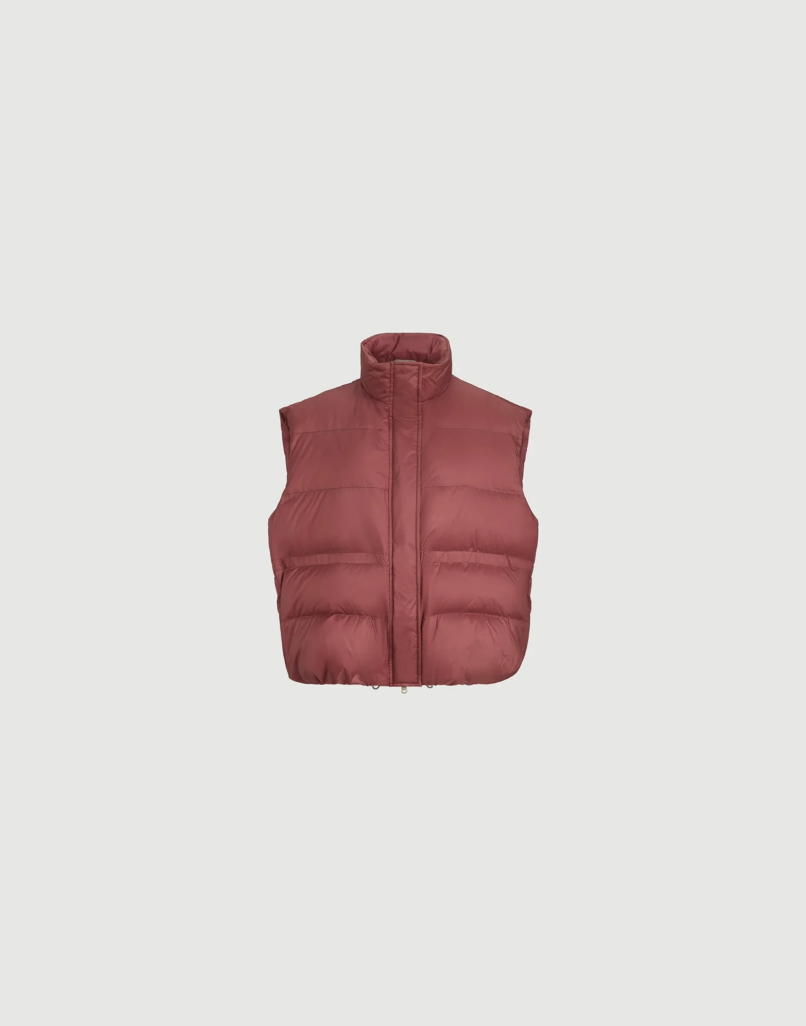 Water-resistant matte nylon down jacket with monili - 1