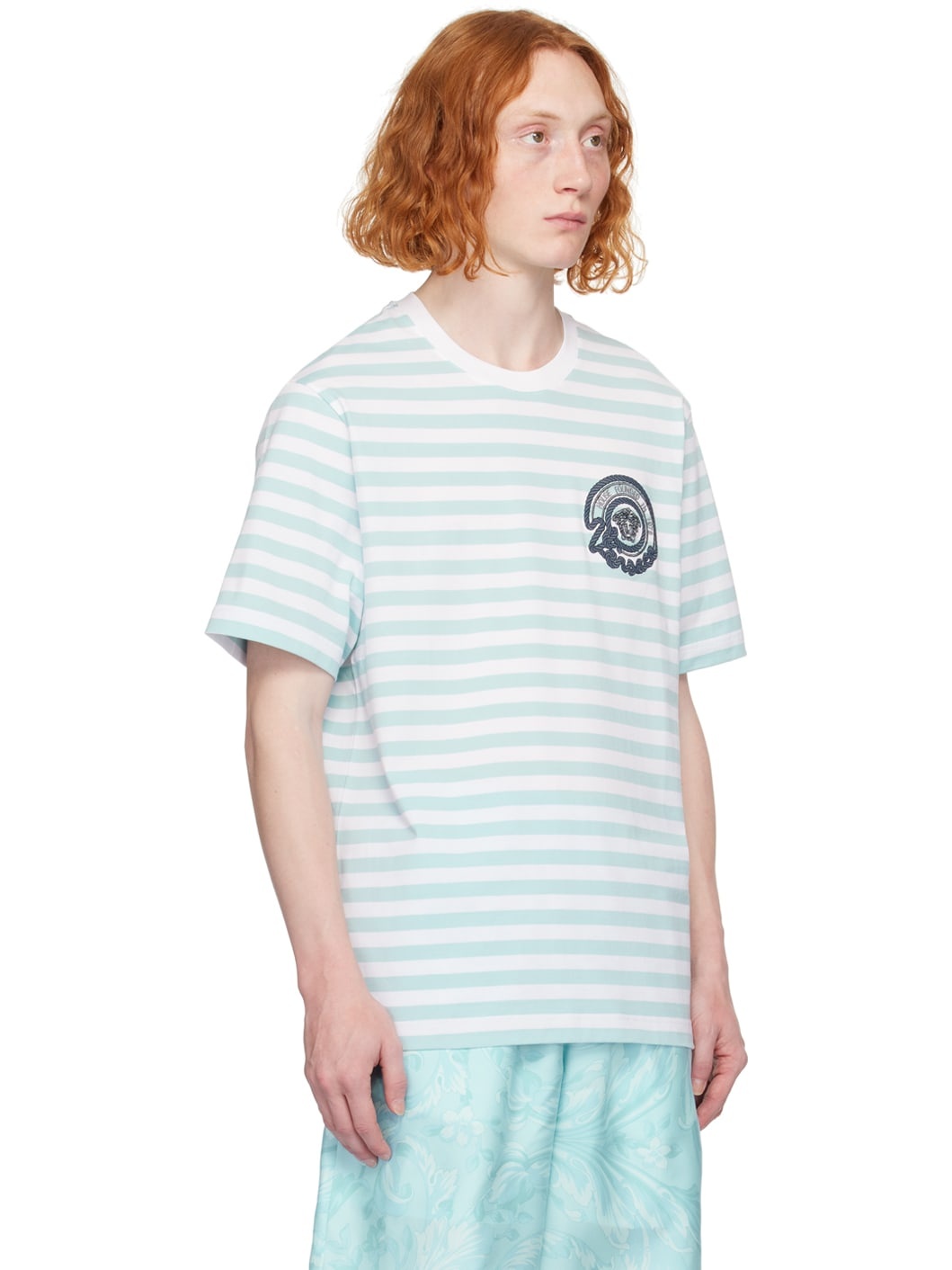 White & Blue Nautical Stripe T-Shirt - 2