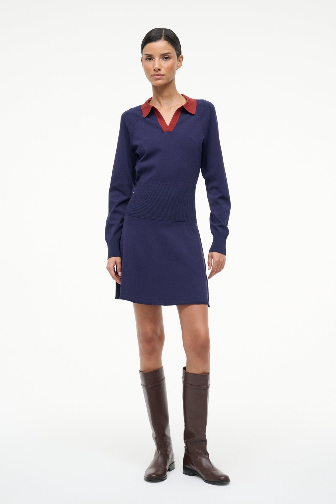 STAUD GENE DRESS NAVY SANGRIA - 2