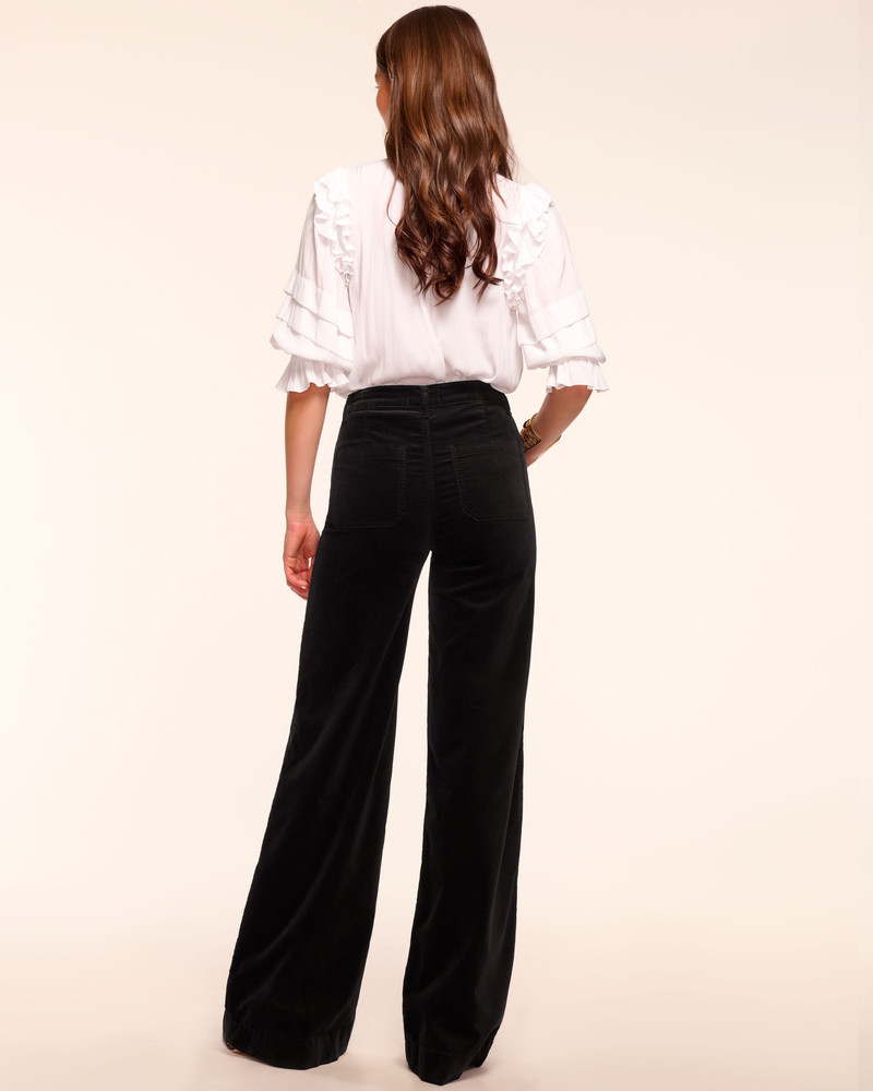 Cindy Velvet Wide Leg Jean 4
