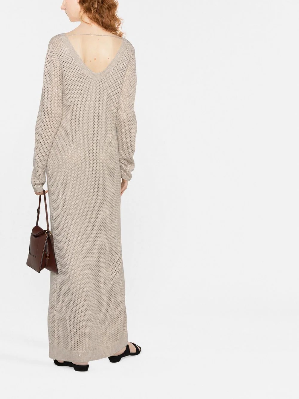 open-knit maxi dress - 3