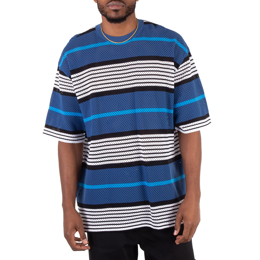 Burberry Openwork Striped Crewneck Oversized T-Shirt - 3