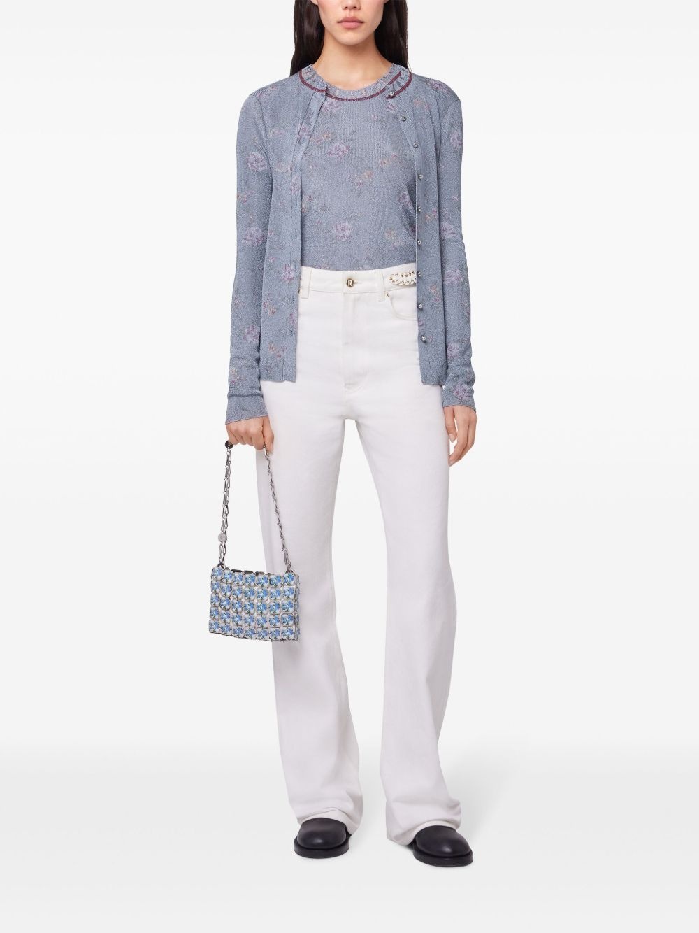 floral-print cardigan - 2