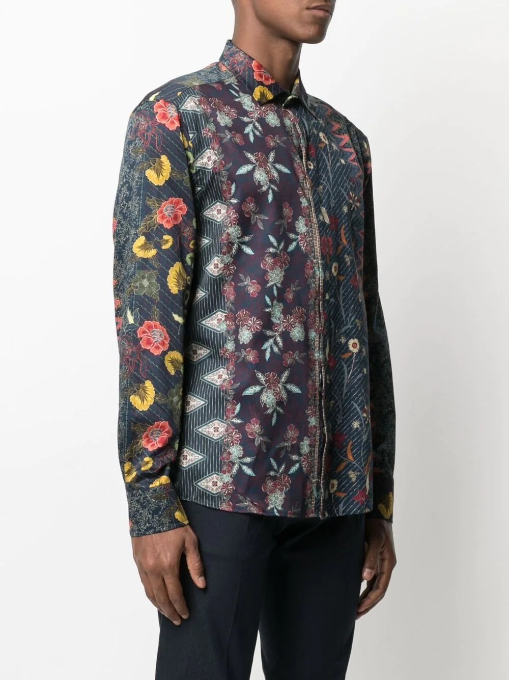 floral embroidered shirt - 3