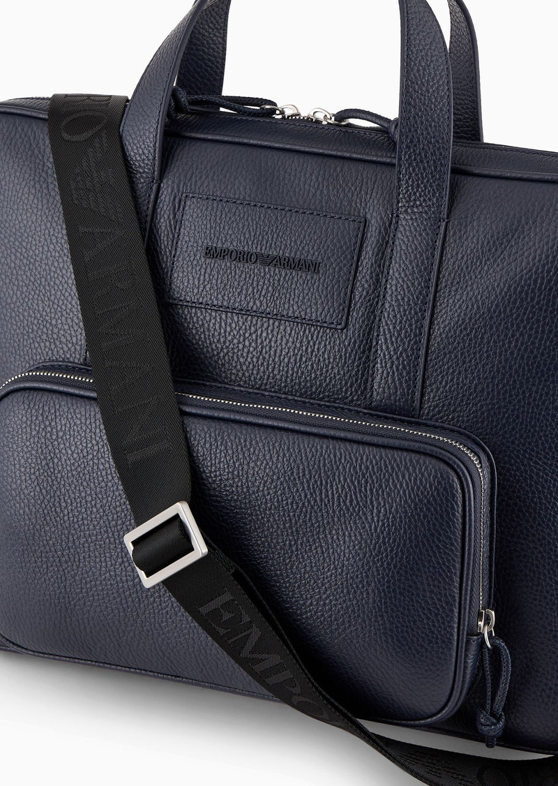 Business bag in tumbled leather 5