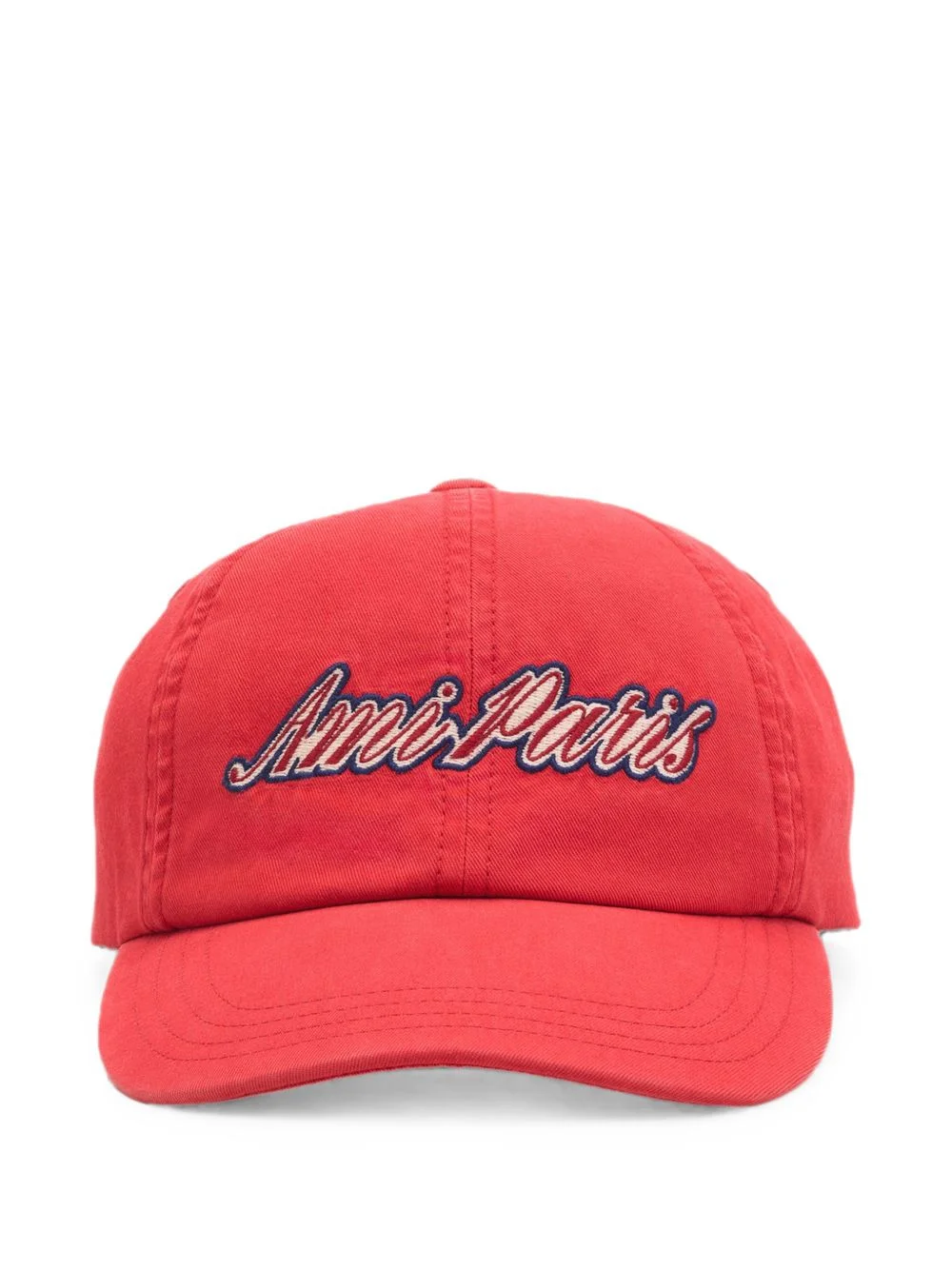 cotton cap with Ami Paris embroidery - 1