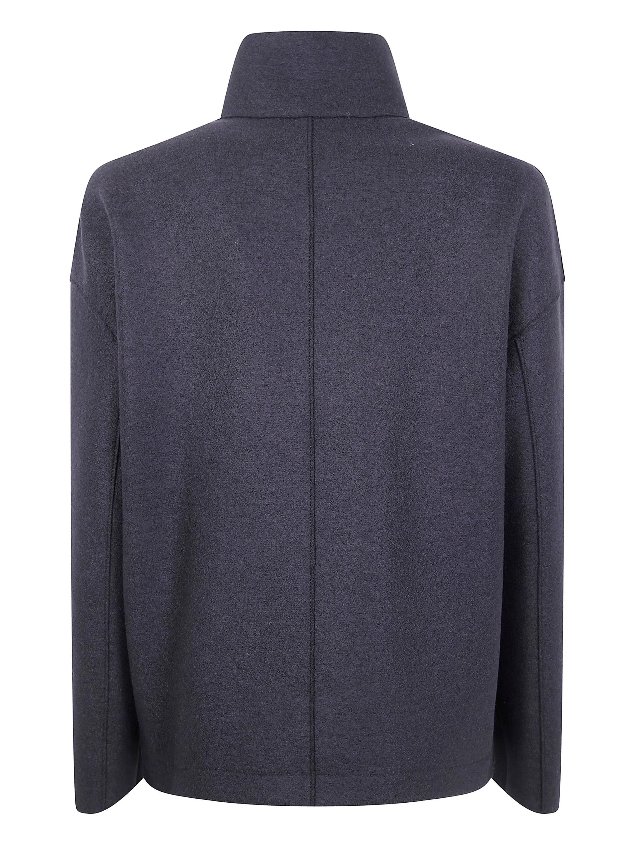 Harris Wharf London Double-breasted High-neck Coat - 3