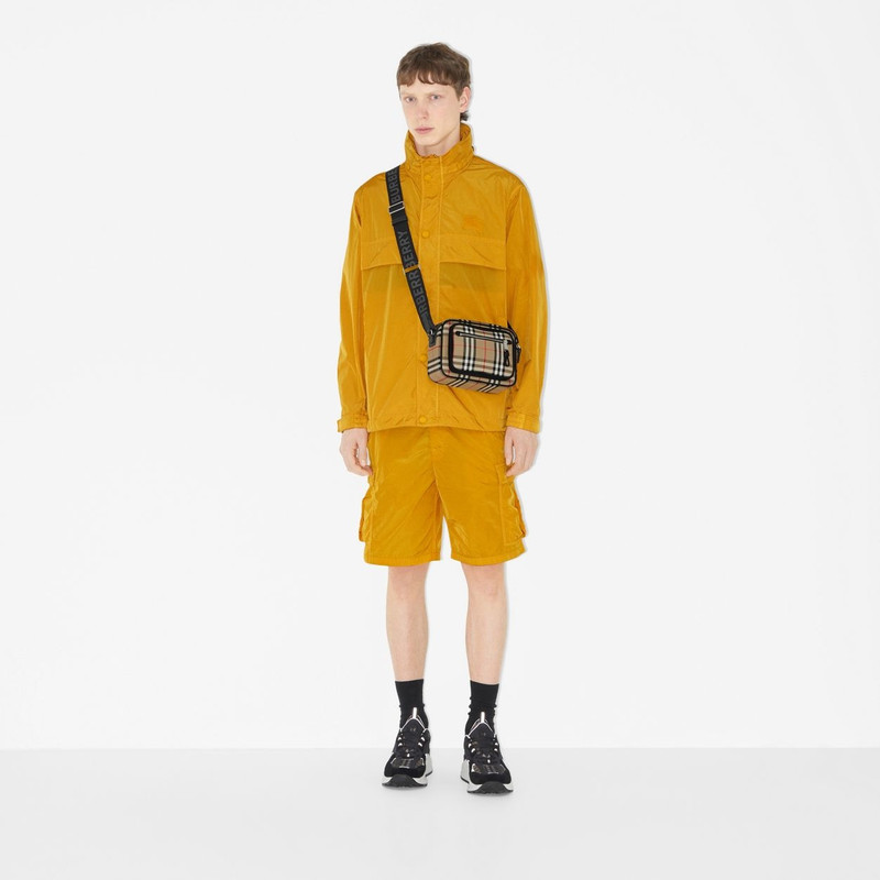 Vintage Check and Leather Crossbody Bag 4