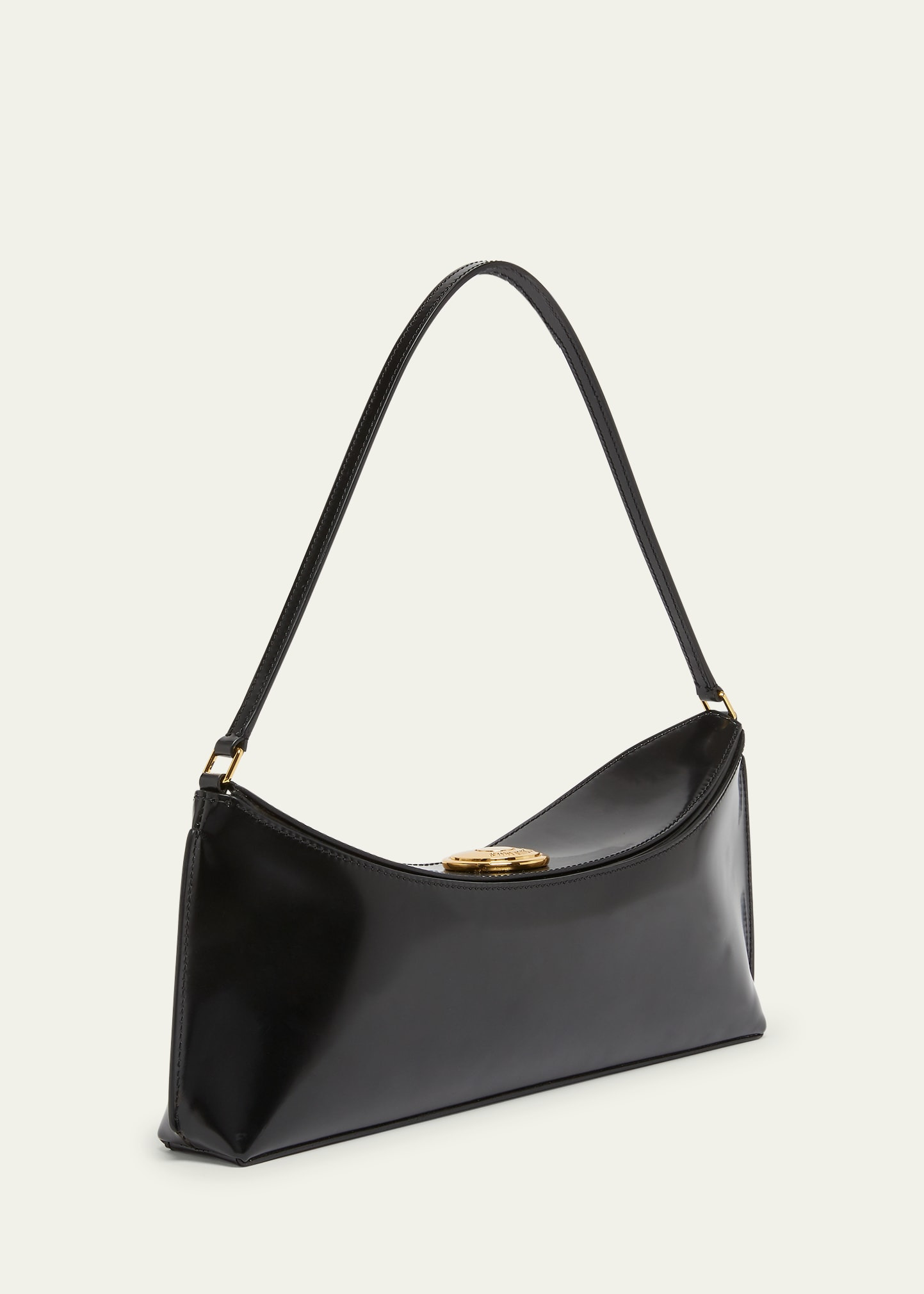 Le Calisso Patent Leather Shoulder Bag - 3