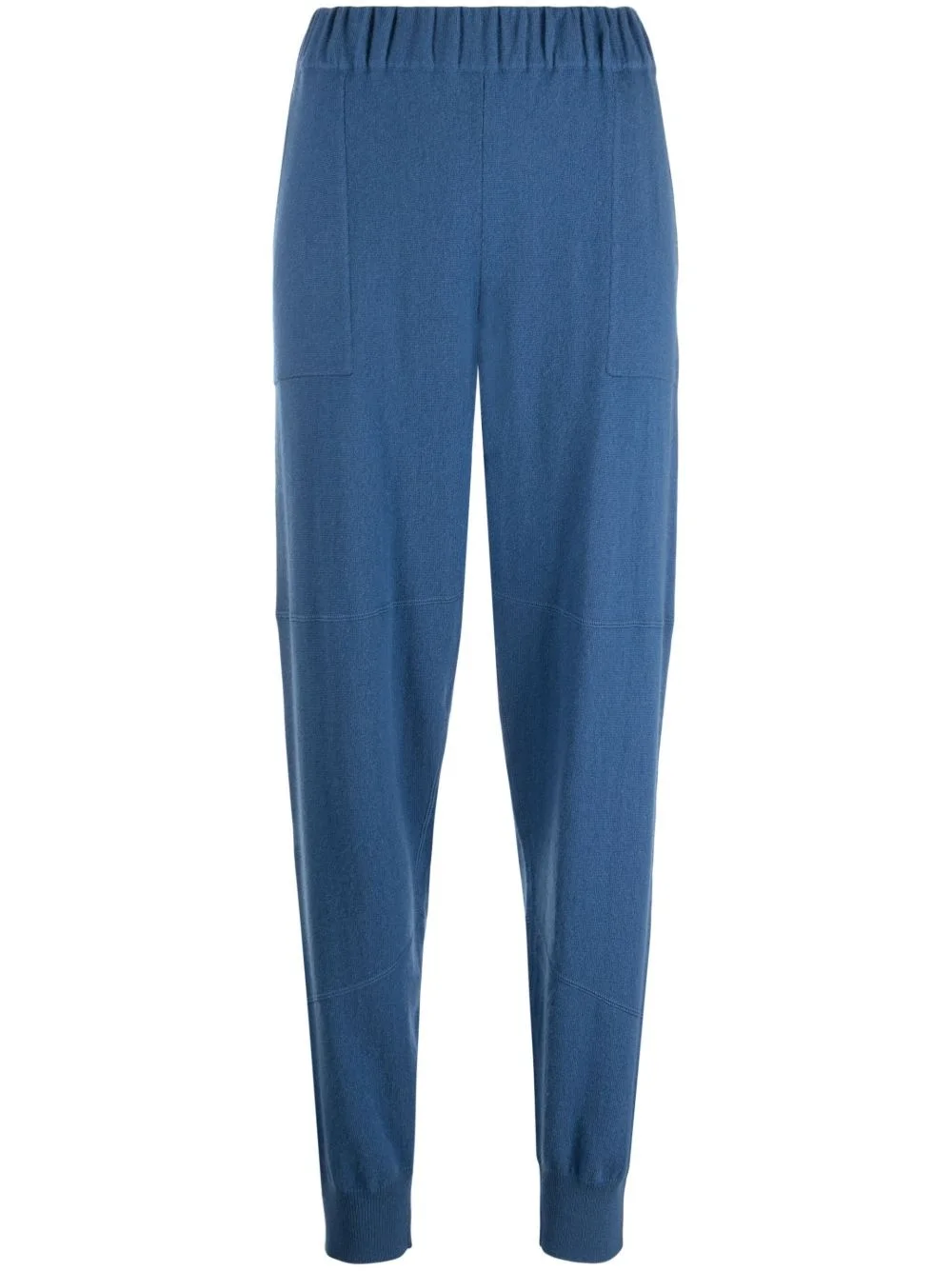 elasticated-waist knit joggers - 1