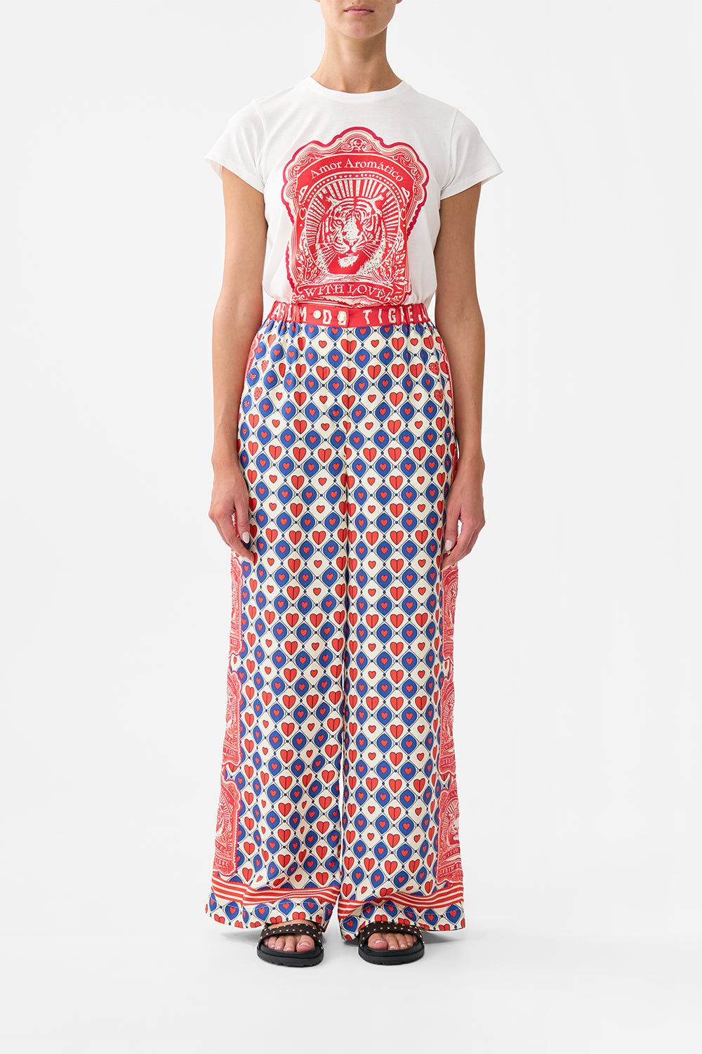 BUTTON FRONT LOUNGE PANT - 2