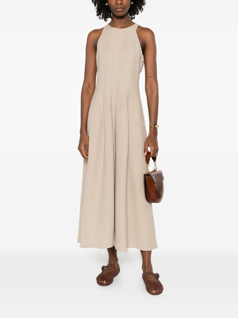 Brunello Cucinelli sleeveless panelled midi dress outlook