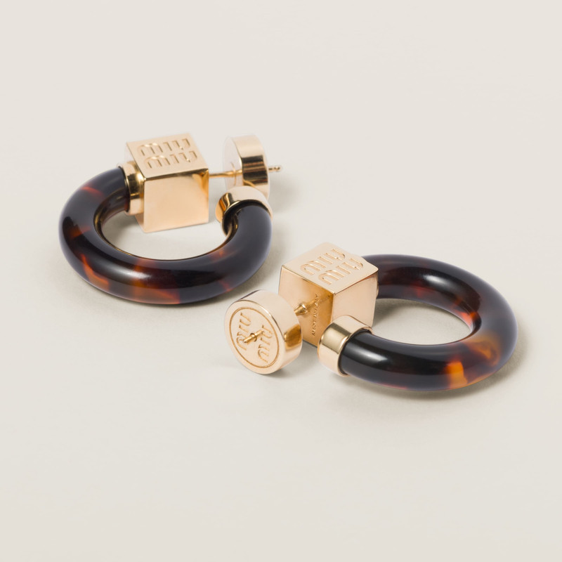 Plexiglas and metal earrings 3