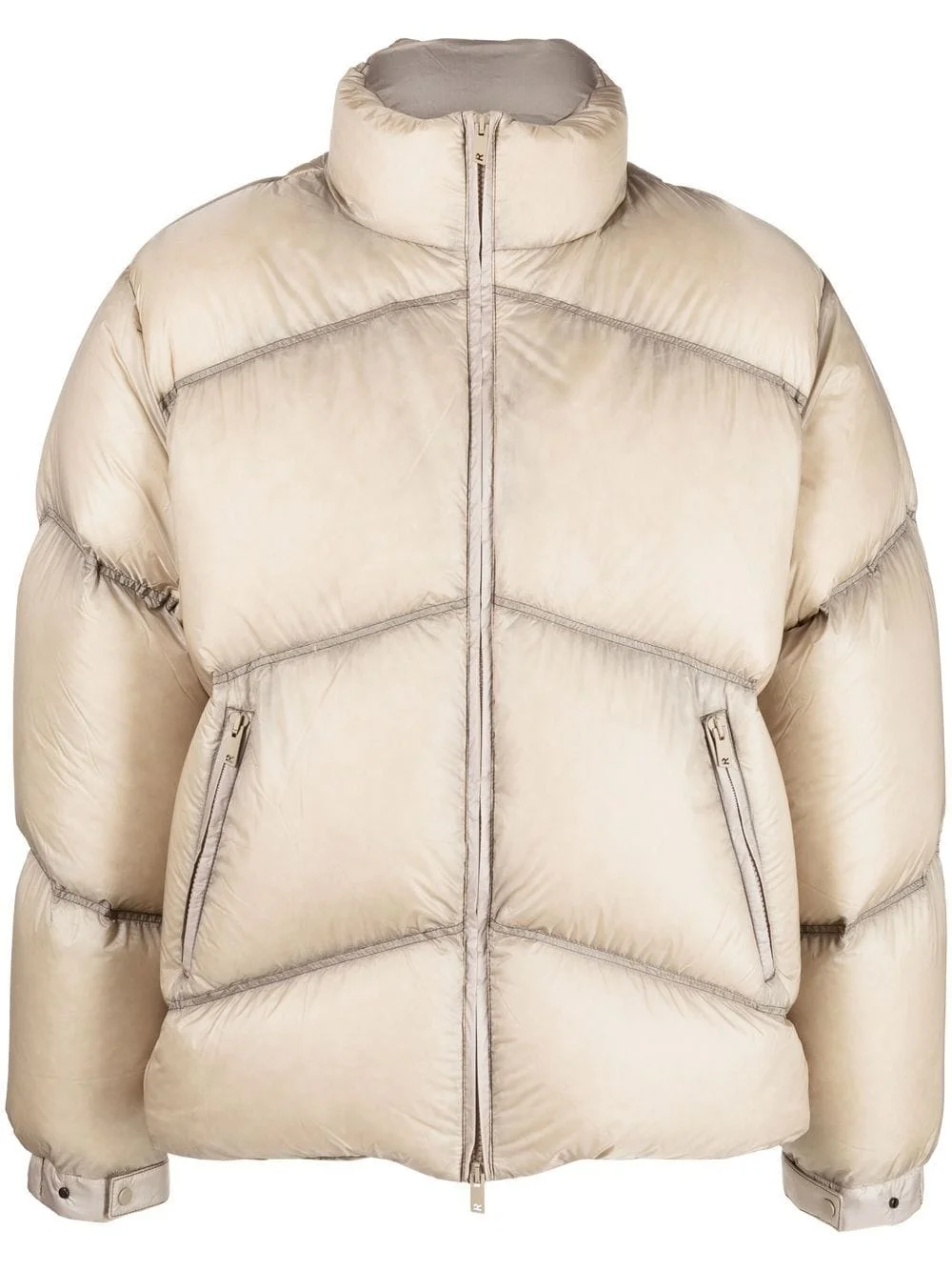 stand-up collar puffer jacket - 1