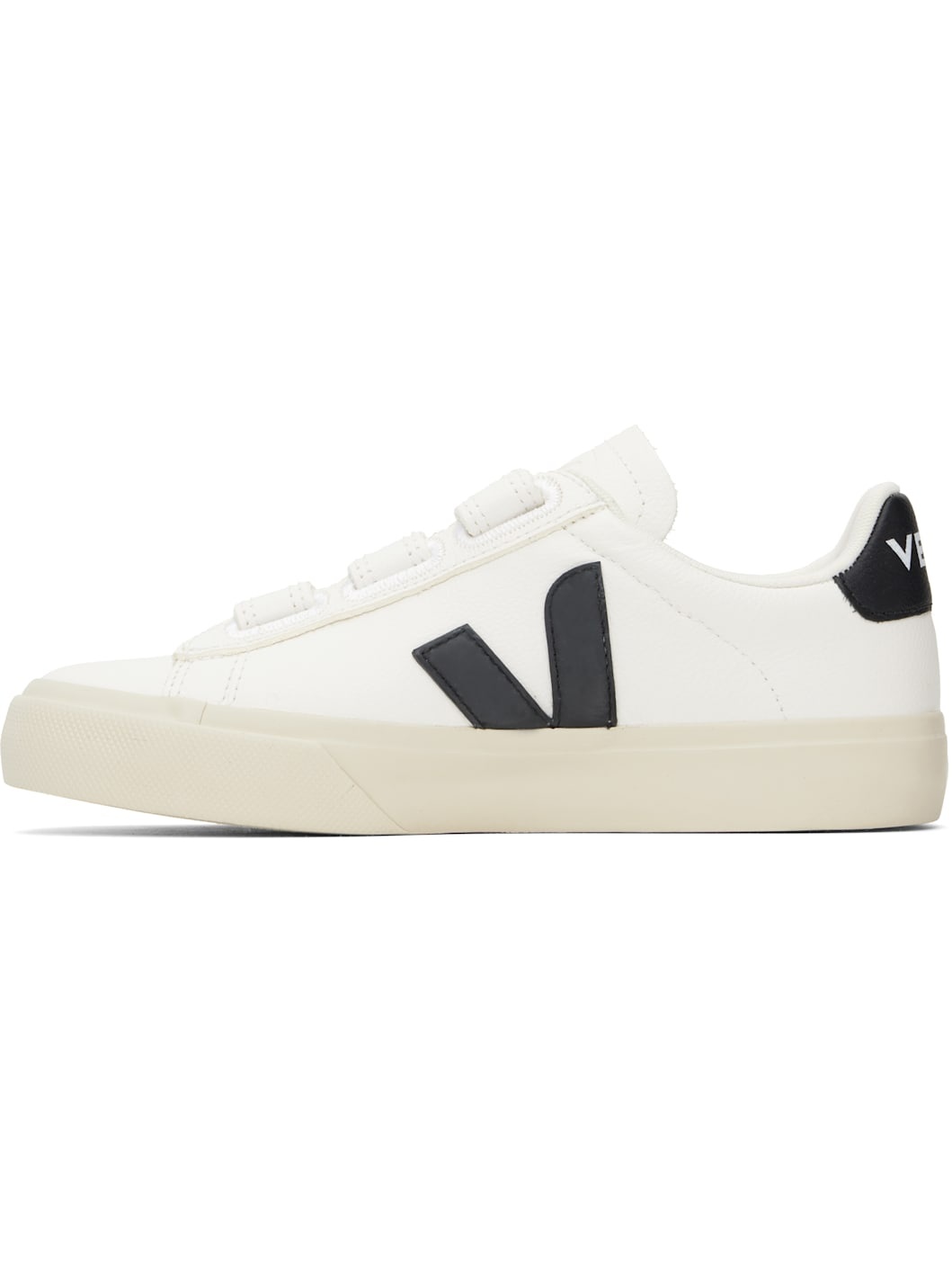 White & Black Recife Leather Sneakers - 3