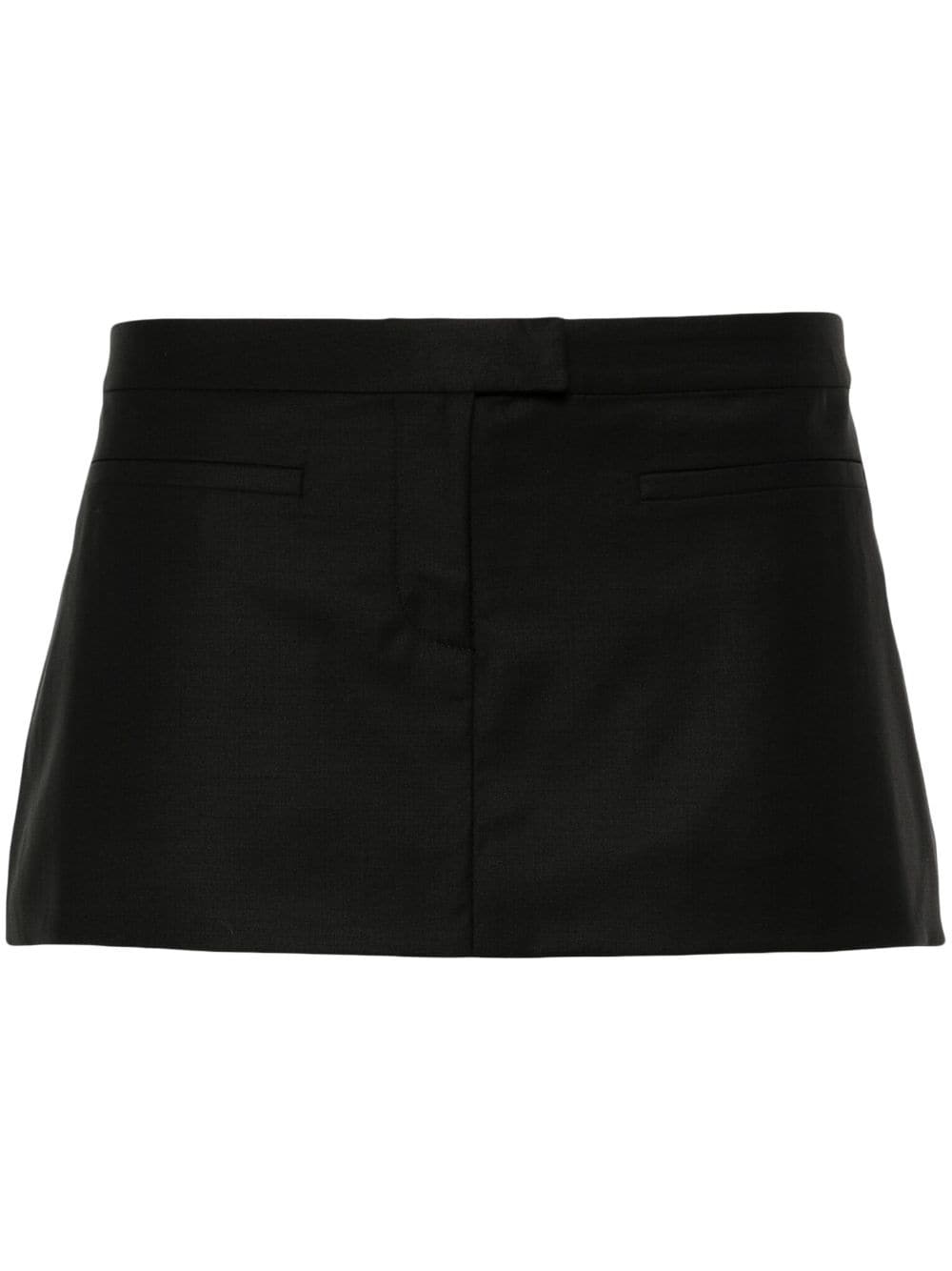 virgin wool-blend miniskirt - 1