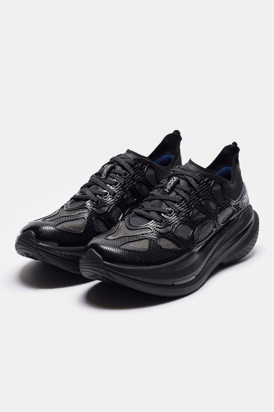 Mach X Caged Sneaker in Black/ Midnight Blue - 3