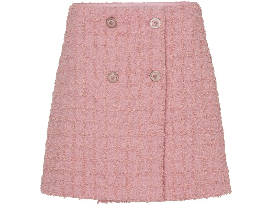 スカート VERSACE Skirt Responsible Heritage Textured Tweed VERSACE Heritage Textured Tweed Skirt | 24s | REVERSIBLE