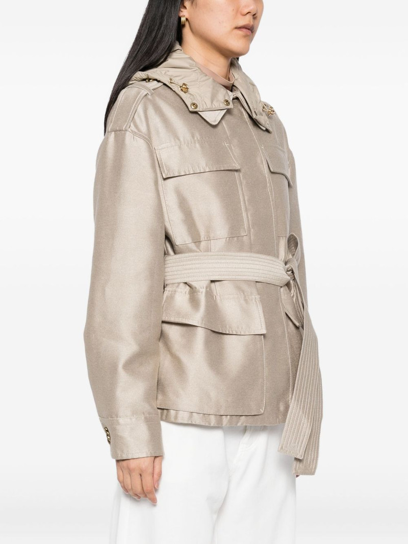 embroidered-logo jacket 3