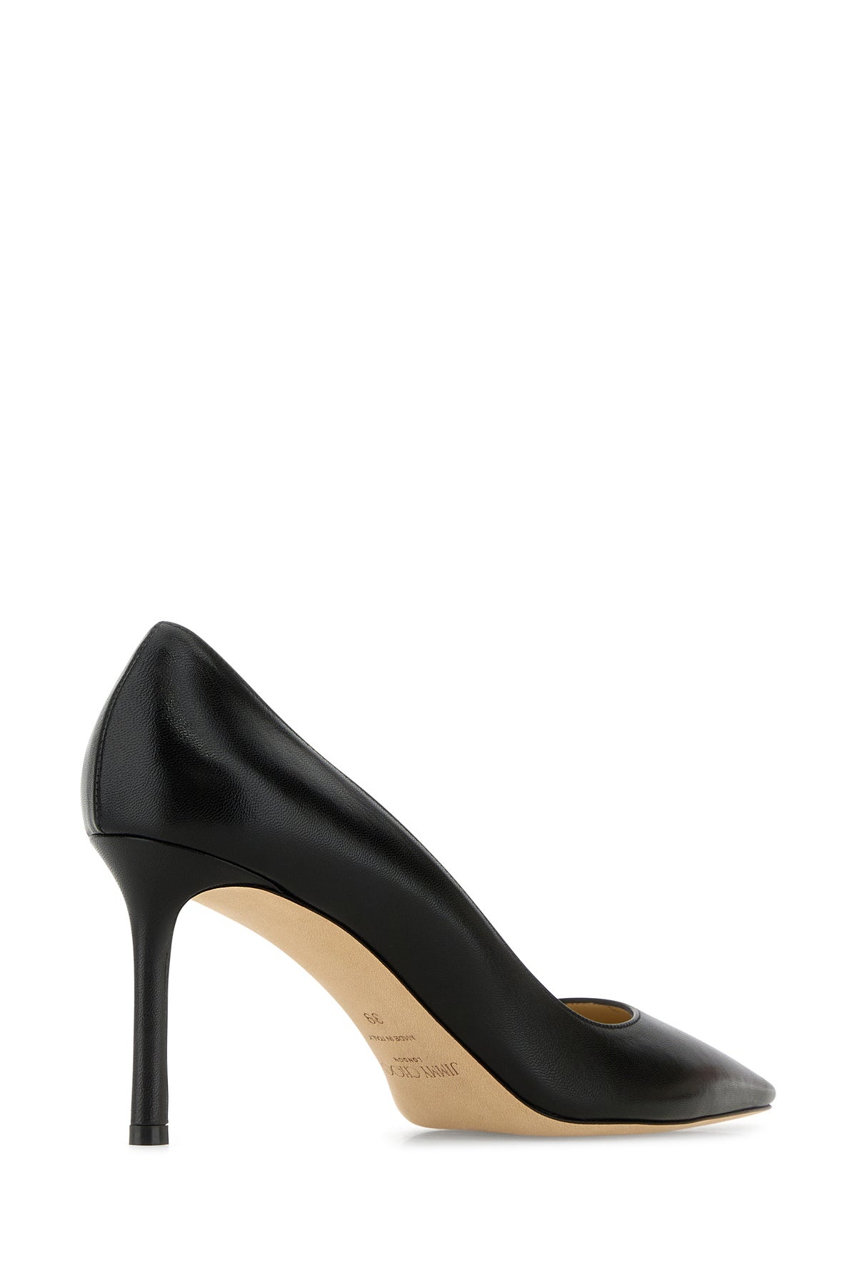 Black leather Romy 85 pumps - 3
