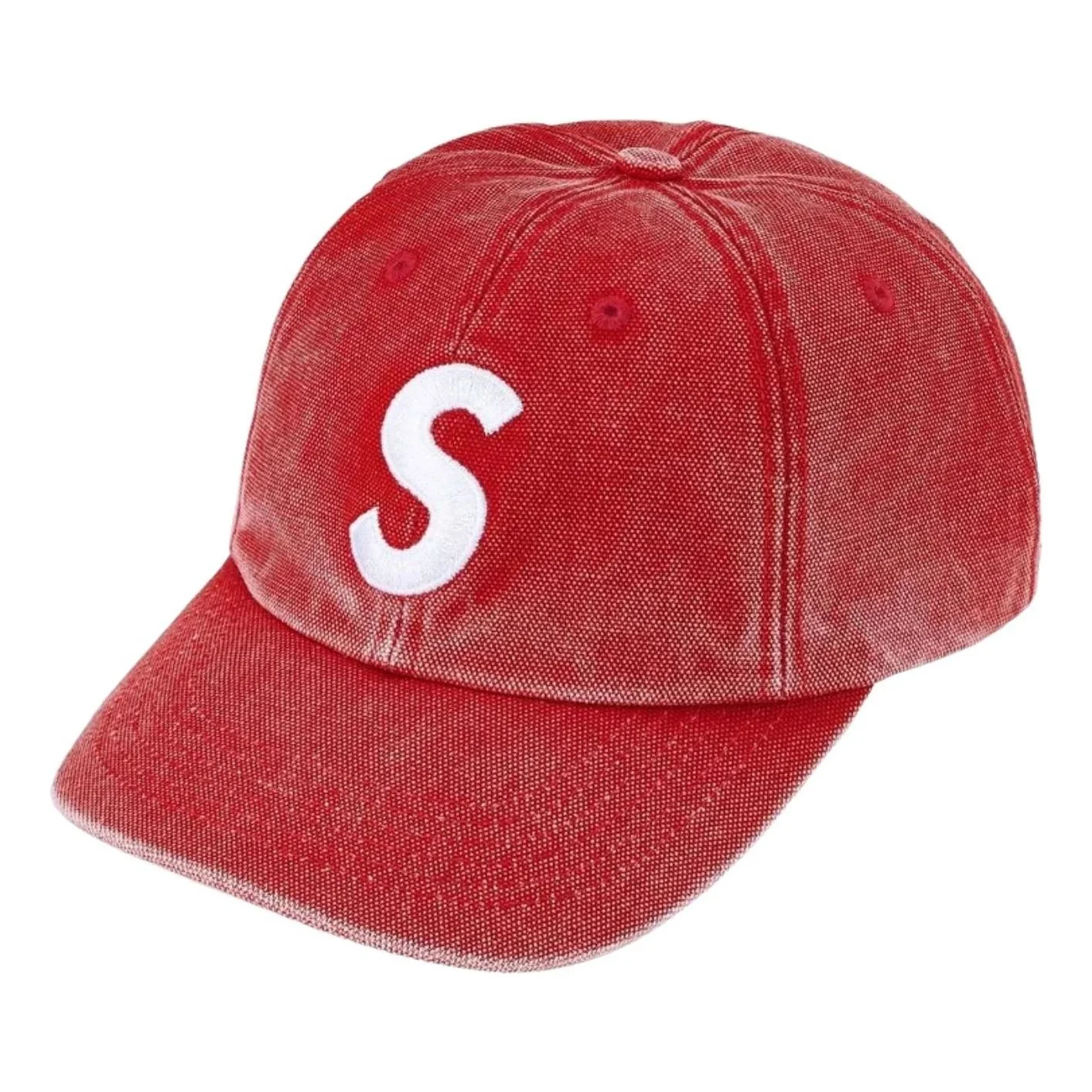 Supreme SS26 Pigment Coated S Logo 6-Panel 'Red' SUP-SS26-1019-RED - 1