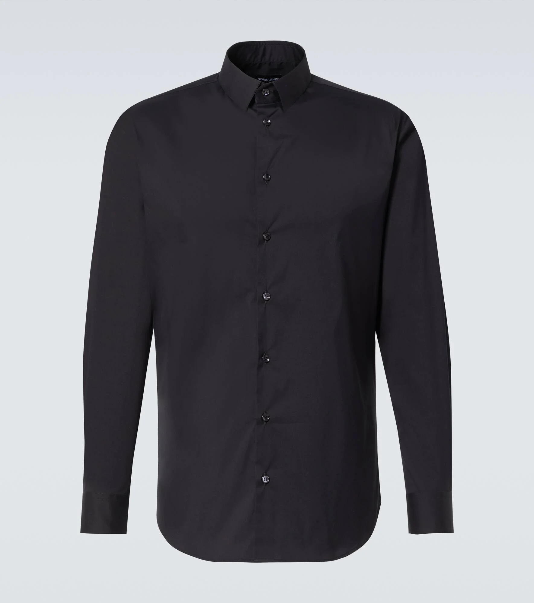 Cotton-blend poplin shirt - 1