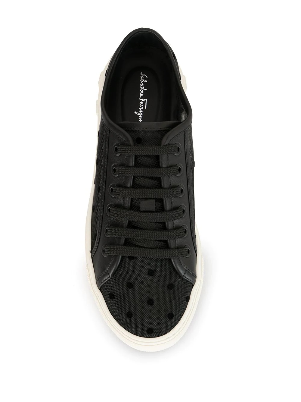 polka dot low-top sneakers - 4