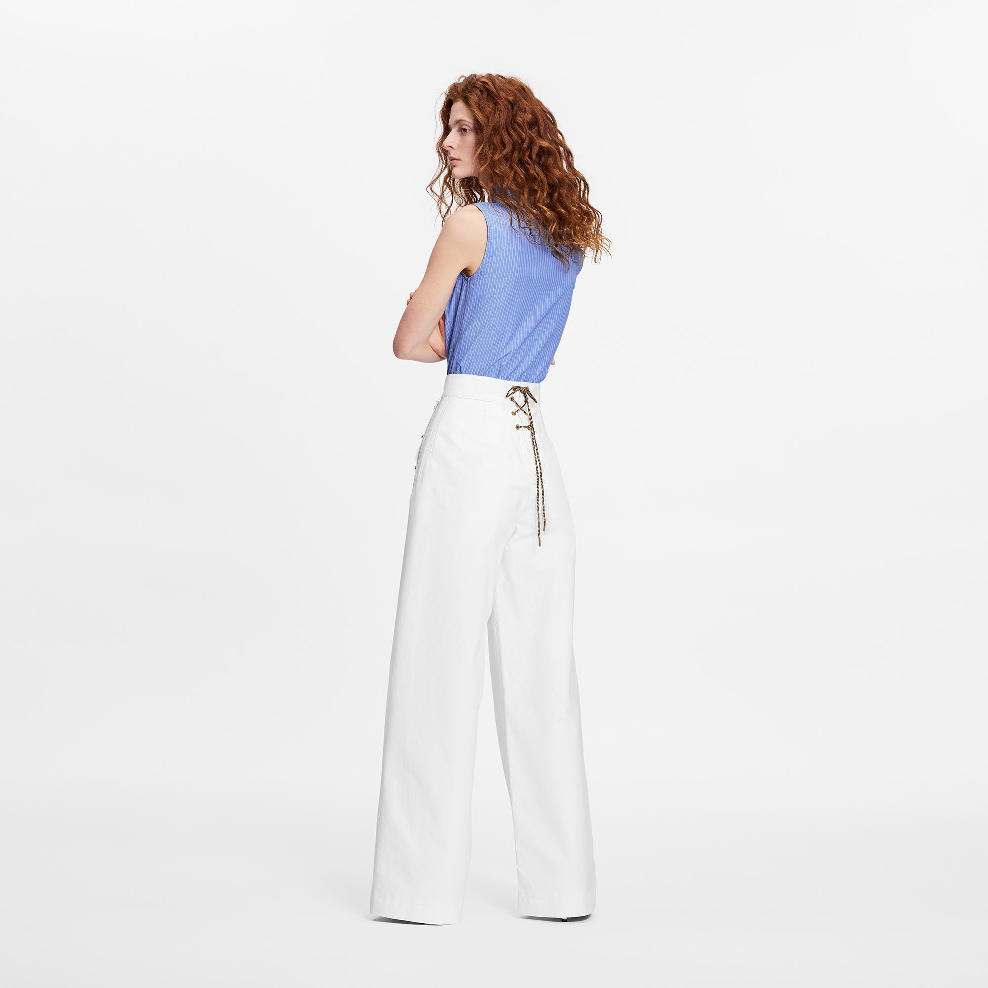 Wide-Leg Sailor Pants - 5