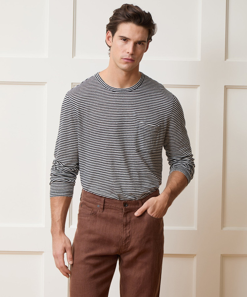 TODD SNYDER Linen Jersey Tee outlook
