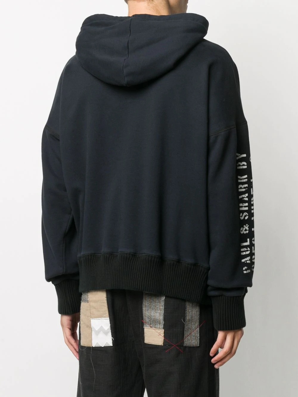 drop shoulder hoodie - 4