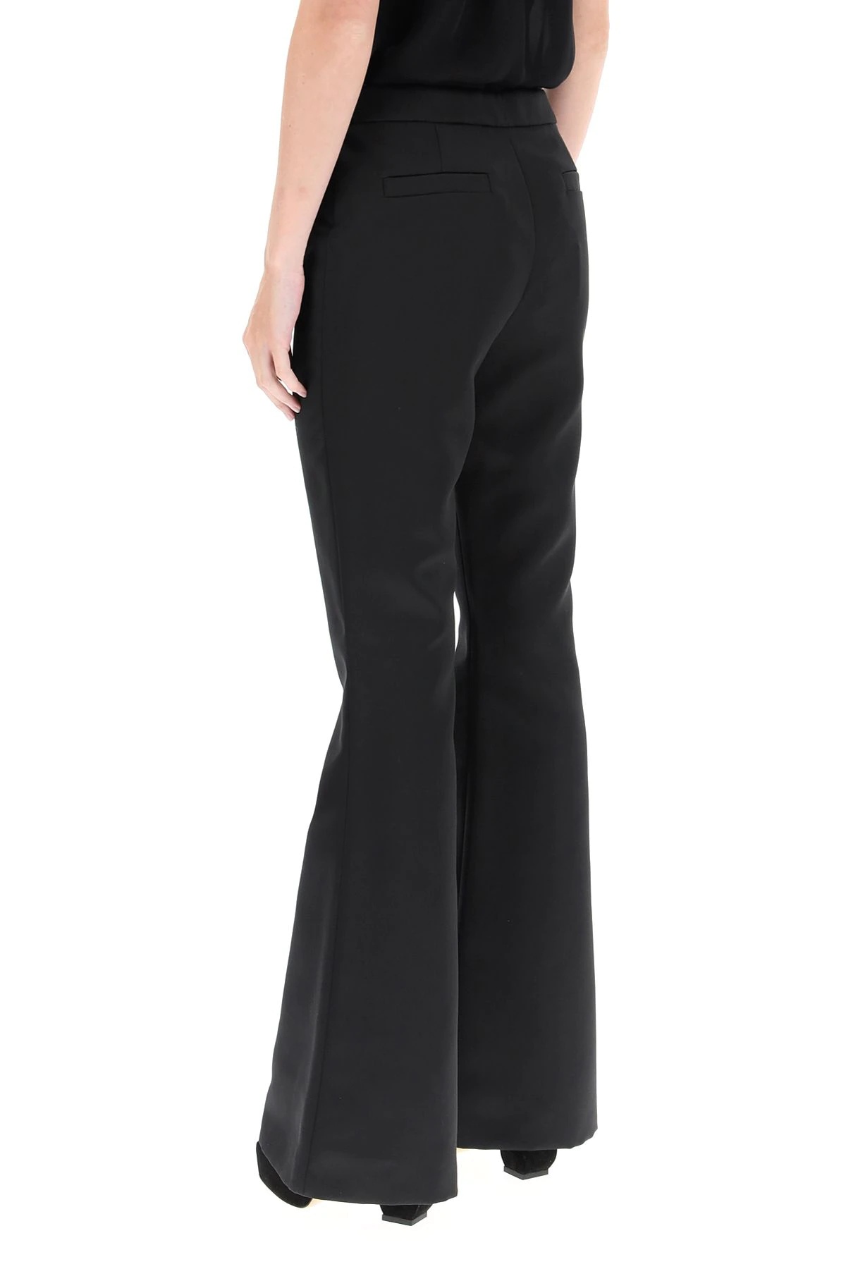 FLARED SATIN TROUSERS - 4