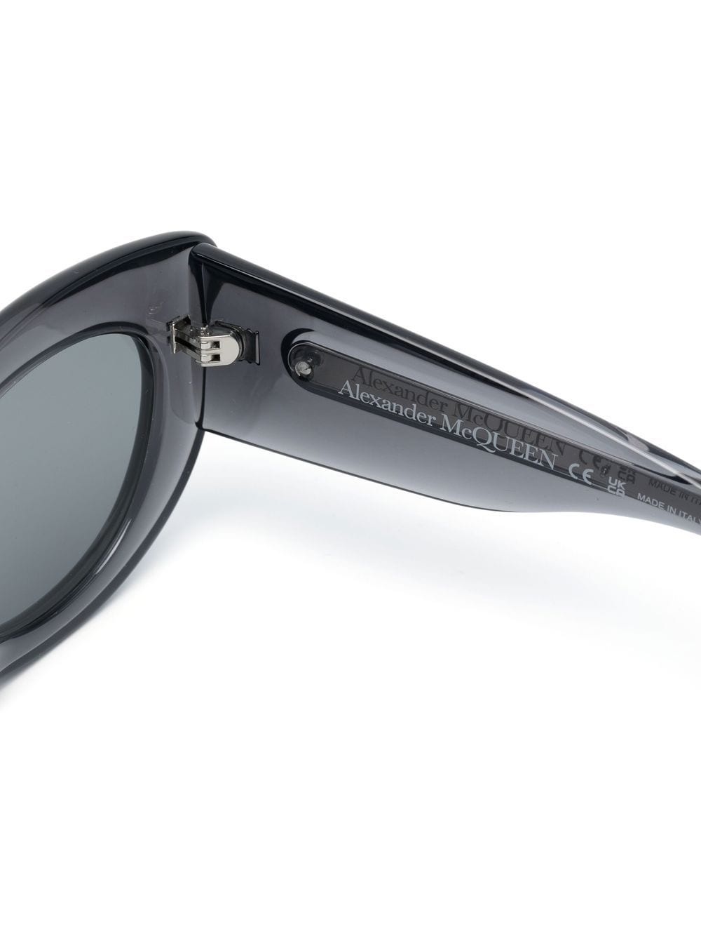 transparent cat-eye frame sunglasses - 3