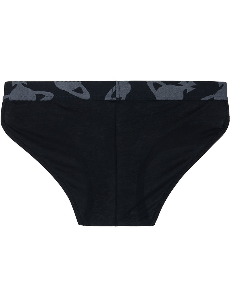 Vivienne Westwood Black Orb Waistband Briefs outlook