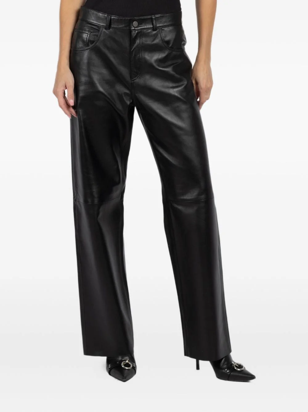 leather trousers - 1