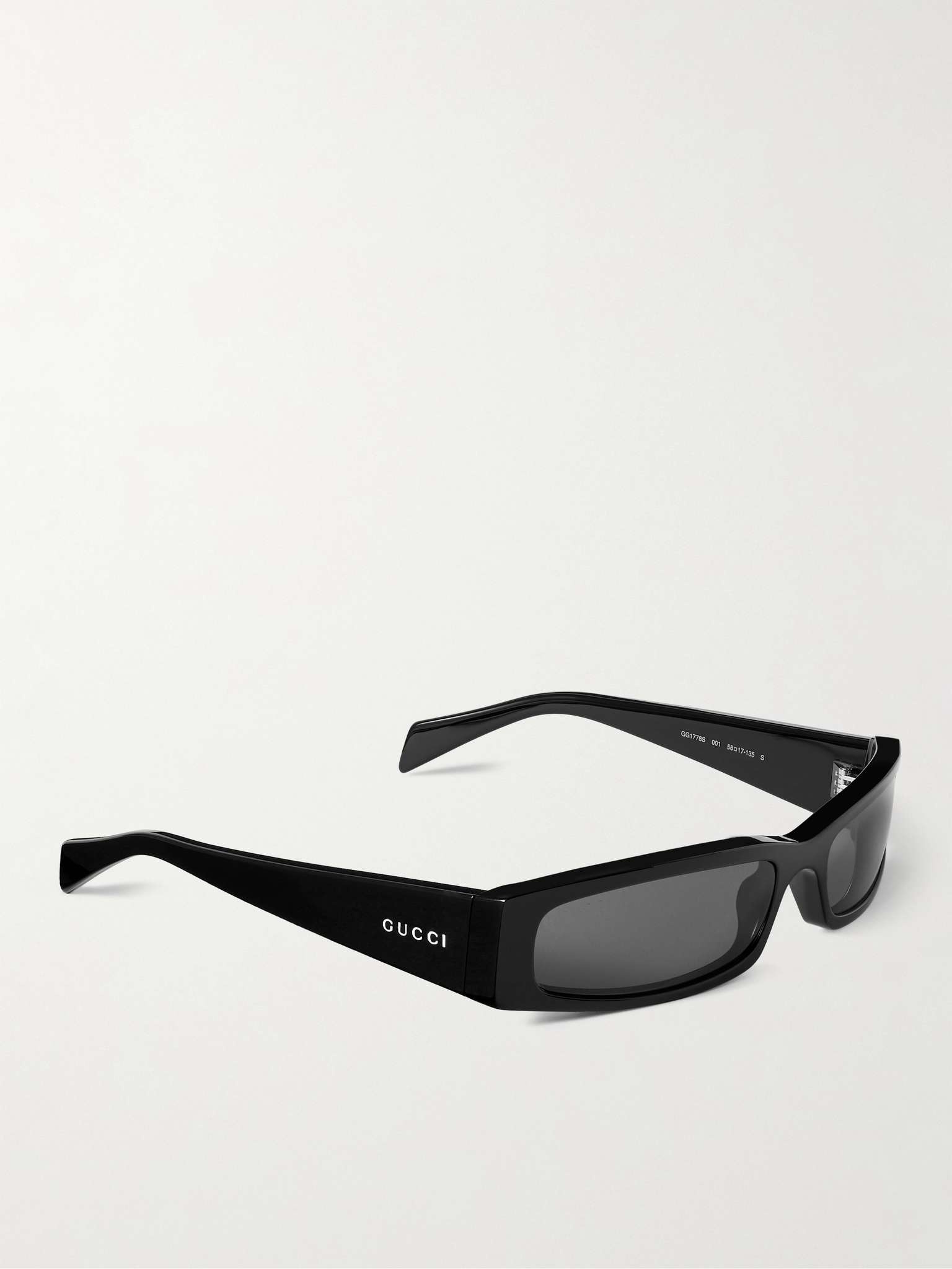 Rectangular-Frame Acetate Sunglasses - 3