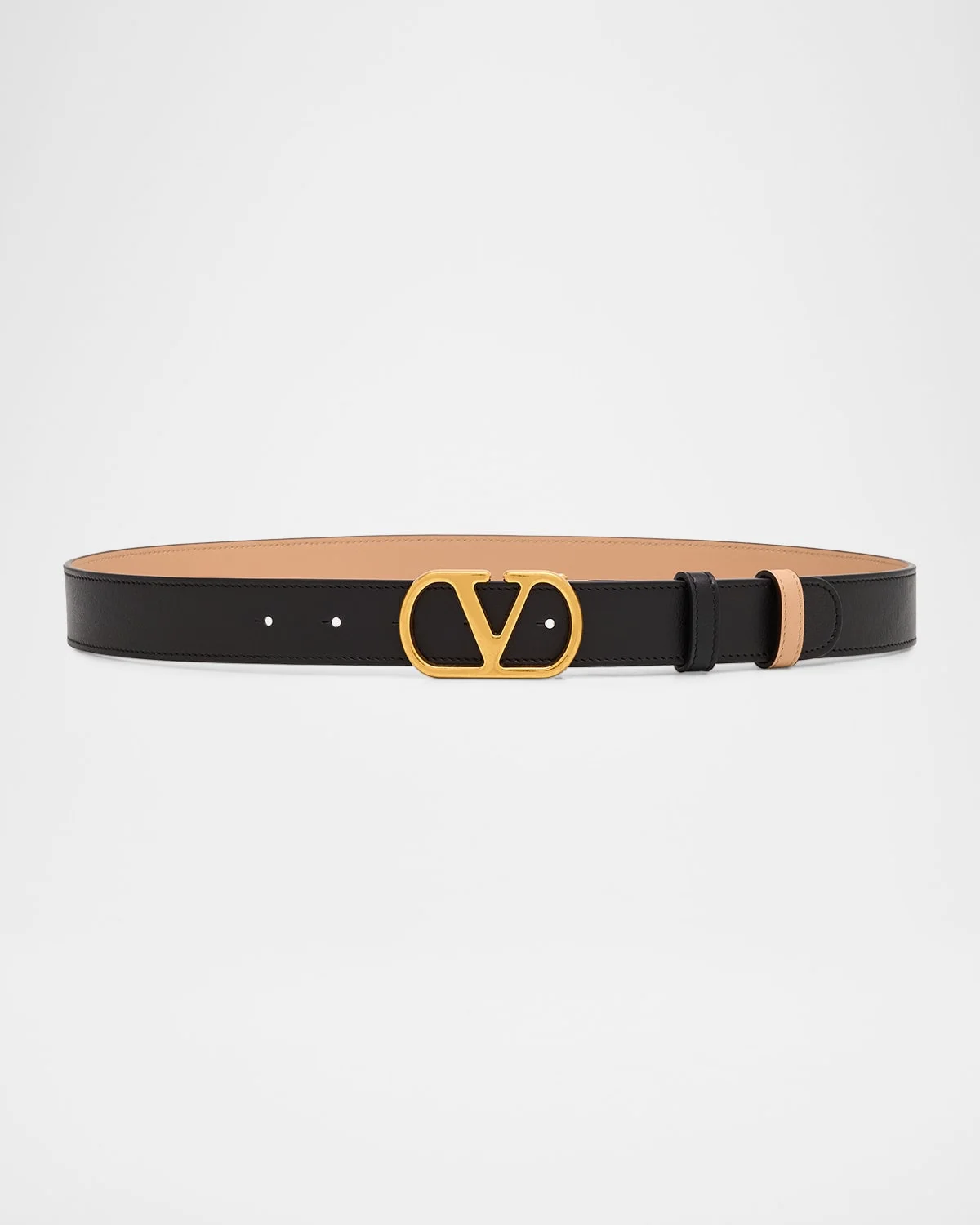 VLogo Signature Reversible Leather Belt, 30mm - 1