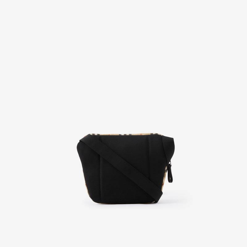 Burberry Vintage Check Bonded Cotton Archie Crossbody Bag outlook