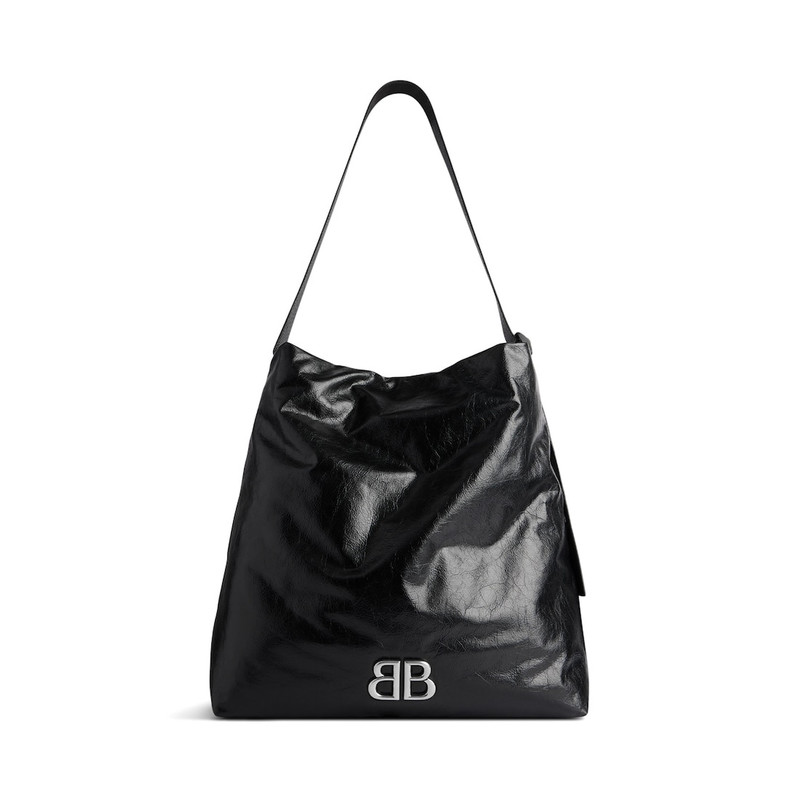 Men's Monaco Medium Hobo Bag in Black 1