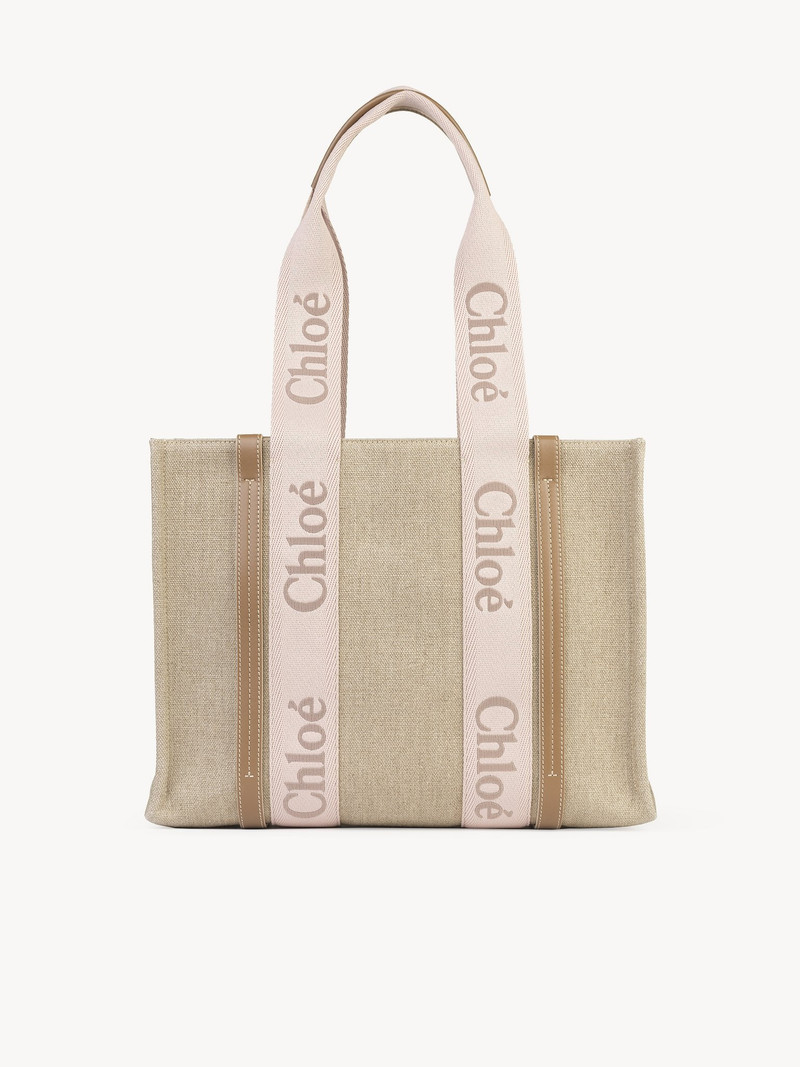 Chloé MEDIUM WOODY TOTE BAG outlook