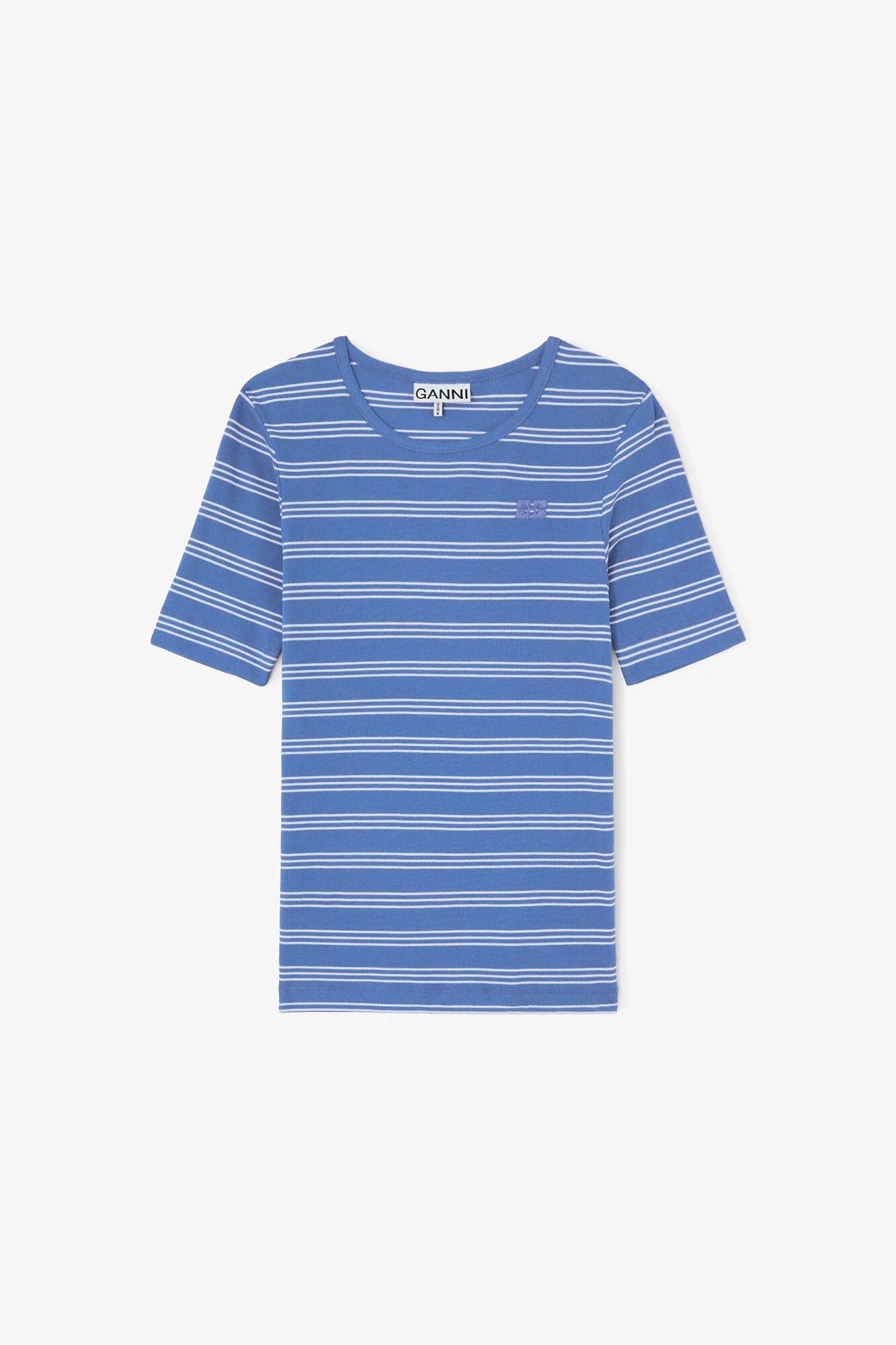 T-SHIRT IN COTTON RIB - 1