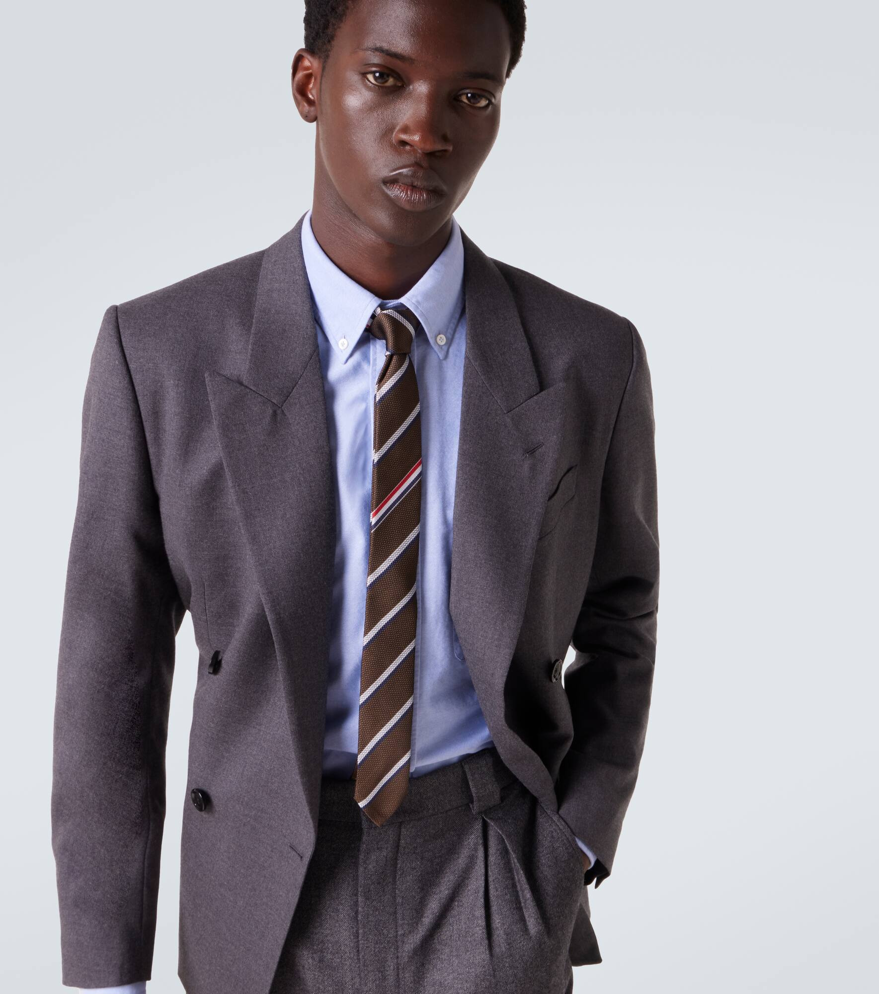 Striped silk tie - 2