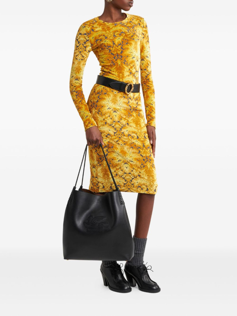 Etro chenille jacquard midi skirt outlook