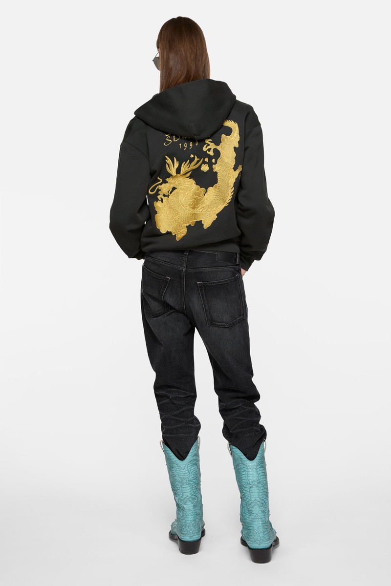 Hooded logo sweatshirt - Faded black 3