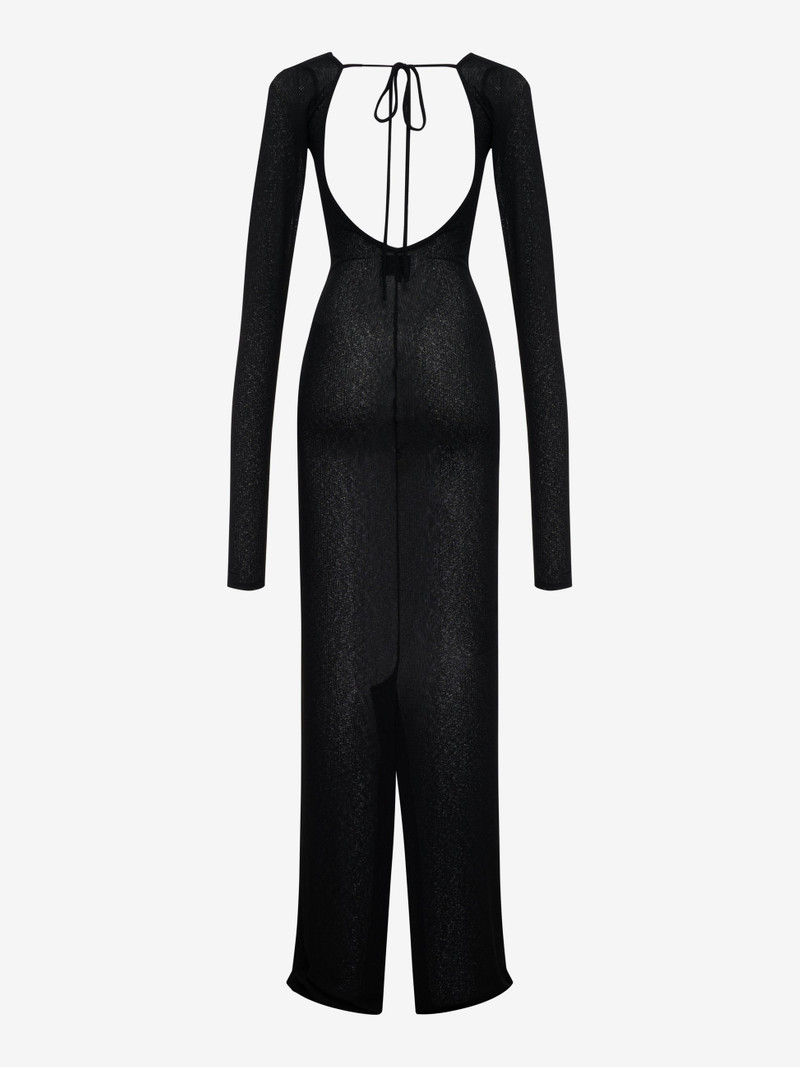 SHEER KNIT JERSEY DRESS 3