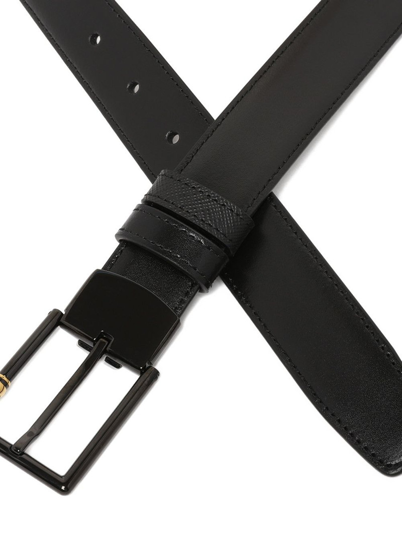 Montblanc textured-finish buckle-fastening belt outlook