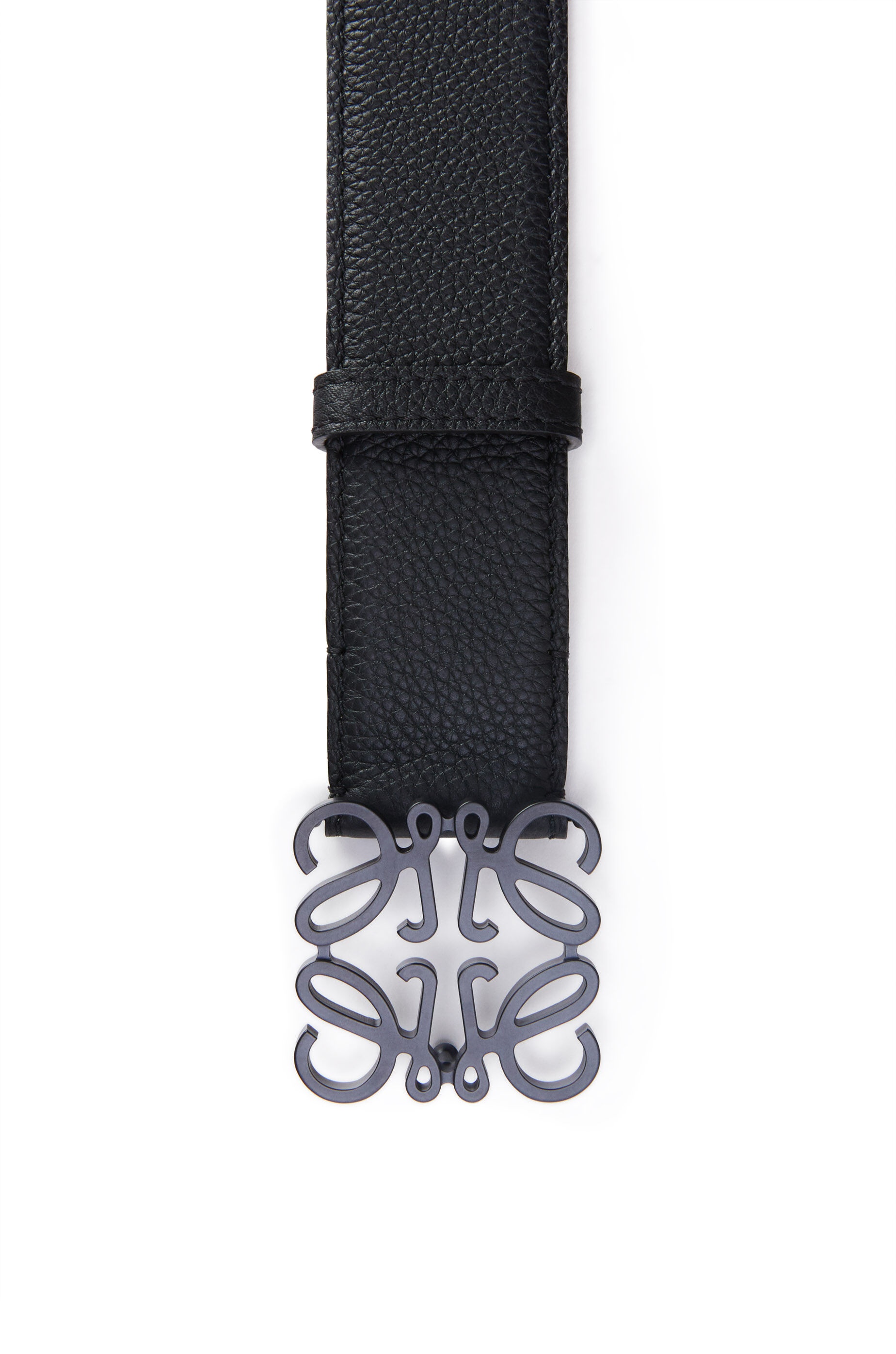 Anagram belt in grained calfskin - 2