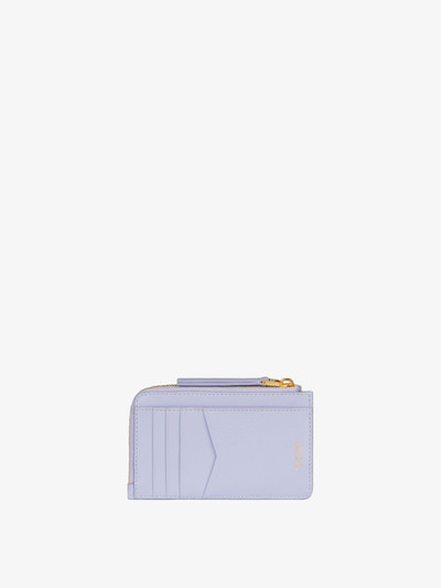 Givenchy VOYOU ZIPPED CARD HOLDER IN LEATHER outlook