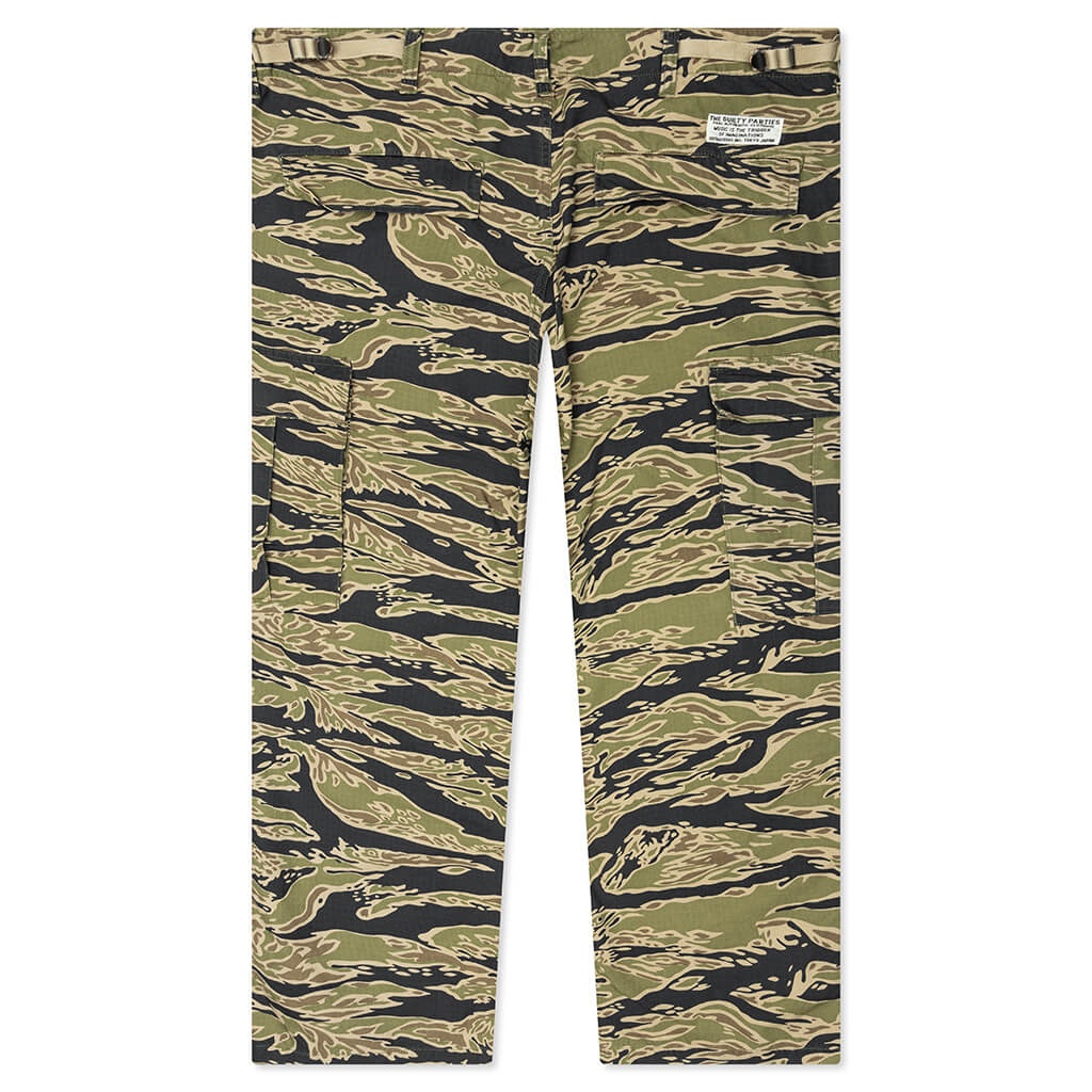 TIGER CAMO 6 POCKET TROUSERS - OLIVE - 2